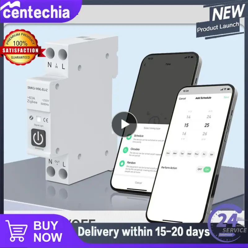 Умный автоматический выключатель Tuya WiFi с измерением 1P 63А, DIN-рейка Smart Life, работа с Alexa Home Яндекс Алисы
Умный автоматический выключатель Tuya WiFi с измерением 1P 63А, DIN-рейка Smart Life, работа с Alexa Home Яндекс Алисы