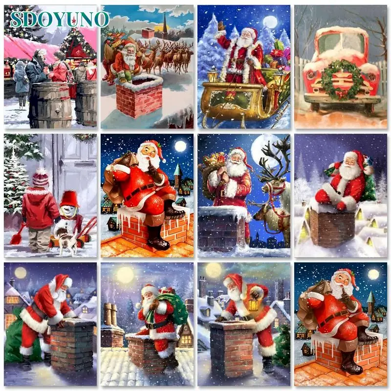 SDOYUNO Santa Claus Paint by numbers Handpainted Canvas painting Pictures by numbers Christmas gift Home decor
SDOYUNO Santa Claus Paint by numbers Handpainted Canvas painting Pictures by numbers Christmas gift Home decor