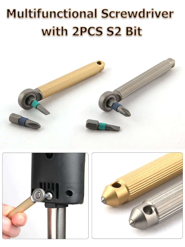 Popular Styles Multifunctional Screwdriver With 2 Pcs S2 Bit Hand Tools Small Size Convenient And Fast
Popular Styles Multifunctional Screwdriver With 2 Pcs S2 Bit Hand Tools Small Size Convenient And Fast