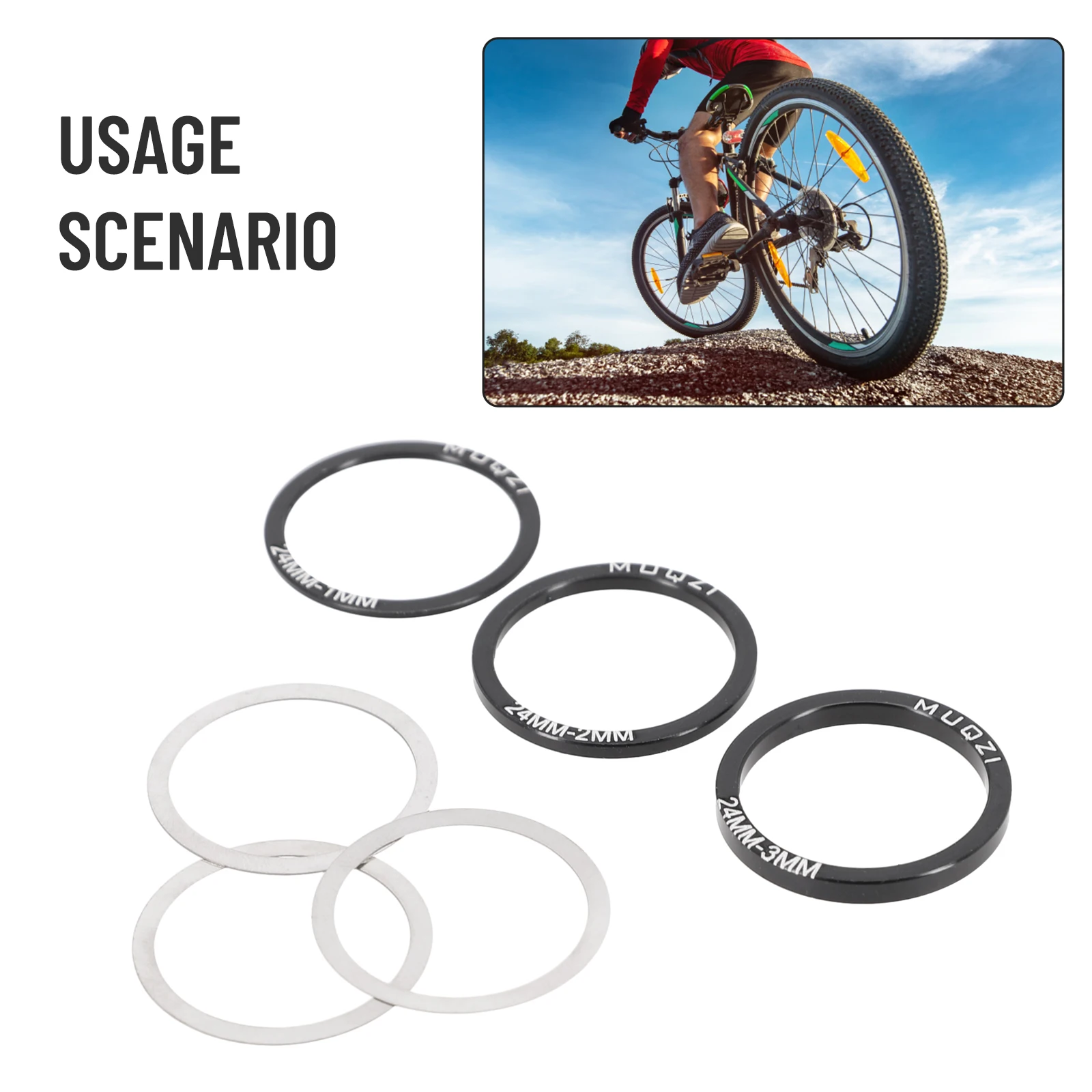 6pcs Bike Bicycle Bottom Bracket Crankset Washer 24/29/30mm For BB86/91/92/BB30 Crank Crankset Bottom Spacer Cycling Part
6pcs Bike Bicycle Bottom Bracket Crankset Washer 24/29/30mm For BB86/91/92/BB30 Crank Crankset Bottom Spacer Cycling Part
