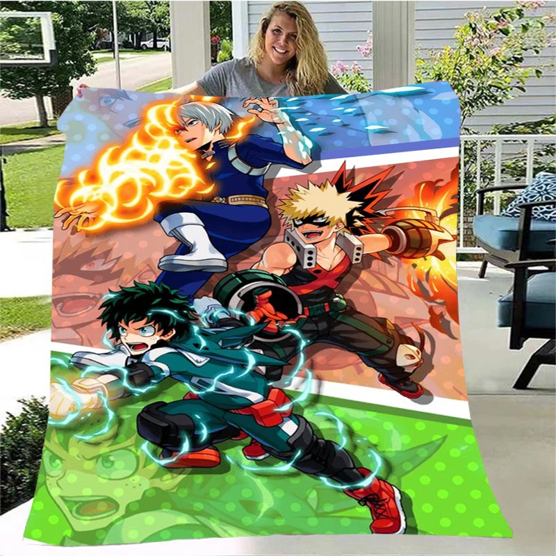 Cartoon anime My Hero Academy printed blanket, warm and soft plush sofa cover blanket, travel camping blanket for home bed
Cartoon anime My Hero Academy printed blanket, warm and soft plush sofa cover blanket, travel camping blanket for home bed
