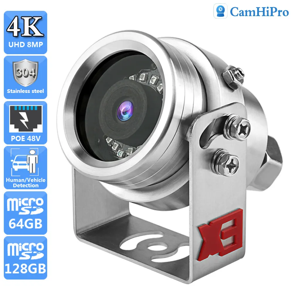 UHD 4K 8MP Security IP Camera POE 5MP 304 Stainless steel Explosion-proof Camera POE 48V Human Vehicle Detection IR Night Vison
UHD 4K 8MP Security IP Camera POE 5MP 304 Stainless steel Explosion-proof Camera POE 48V Human Vehicle Detection IR Night Vison
