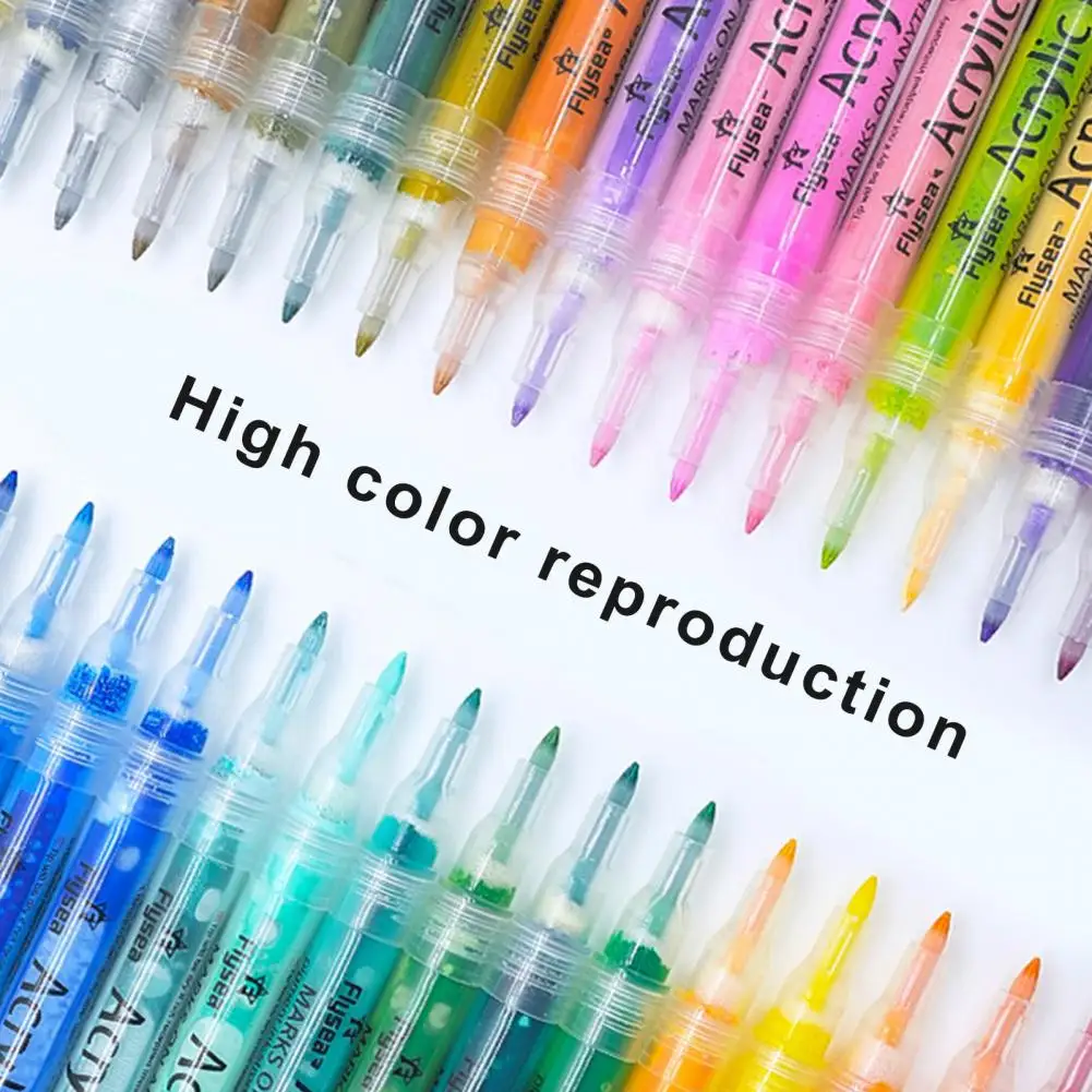 Clear Printing Acrylic Marker Color Pen Oil-based Soft Tip Marker Pen Comfortable Grip Graffiti Art Paint Pen
Clear Printing Acrylic Marker Color Pen Oil-based Soft Tip Marker Pen Comfortable Grip Graffiti Art Paint Pen