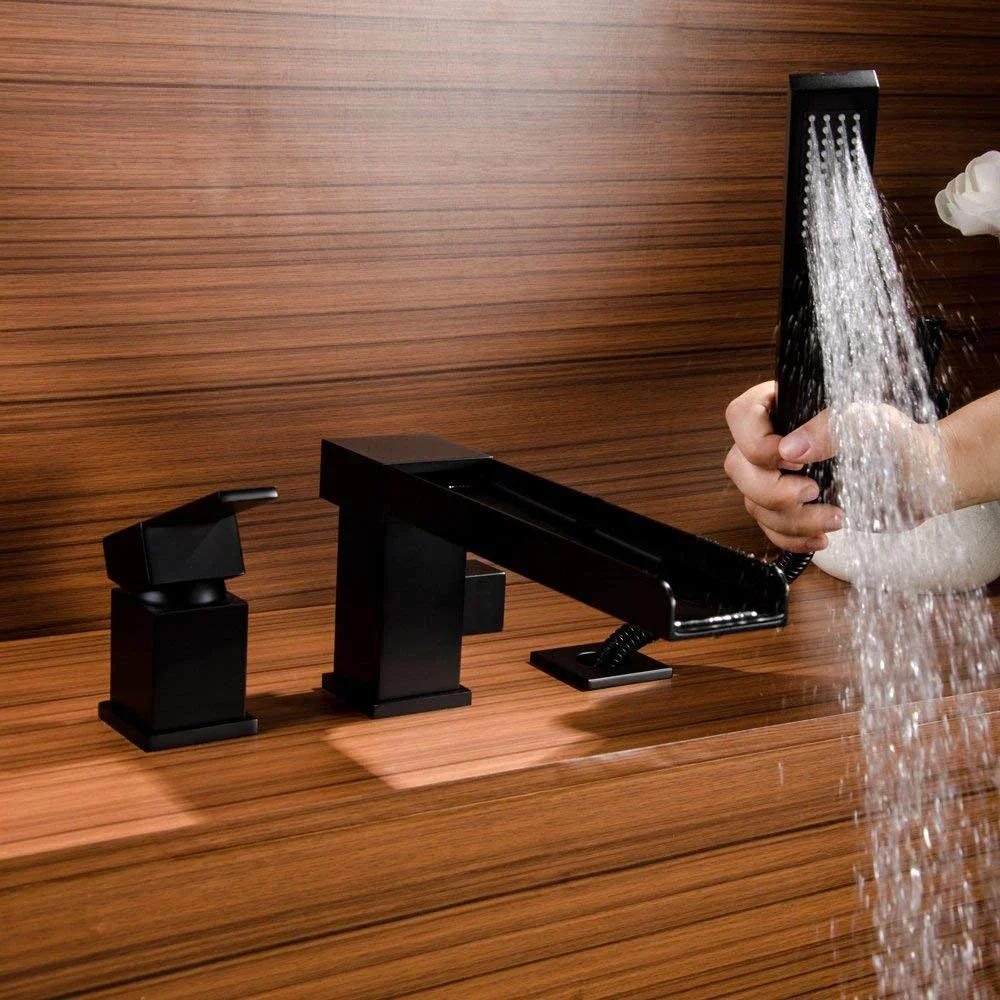 Vidric Matte Black Chrome Waterfall Bathtub Faucet With Pull Out Handshower Single Lever Mixer Tap Waterfall Basin Faucet Tap
Vidric Matte Black Chrome Waterfall Bathtub Faucet With Pull Out Handshower Single Lever Mixer Tap Waterfall Basin Faucet Tap