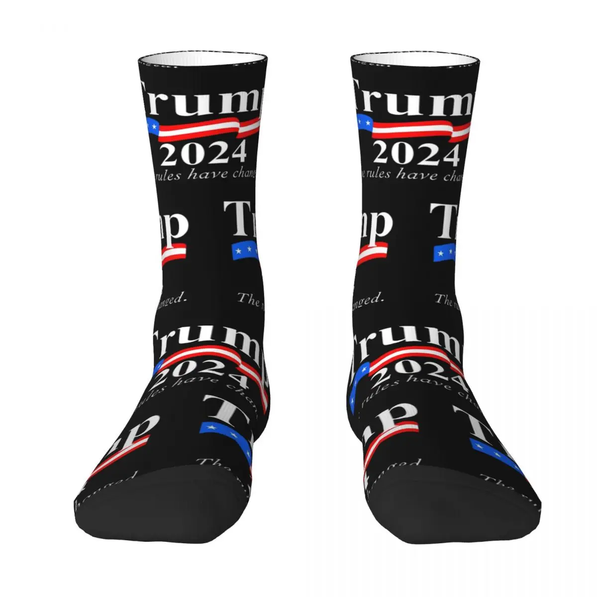 

Забавные спортивные носки с Дональдом Трампом 2024 выборов США Полиэстеровые короткие носки для женщин и мужчин