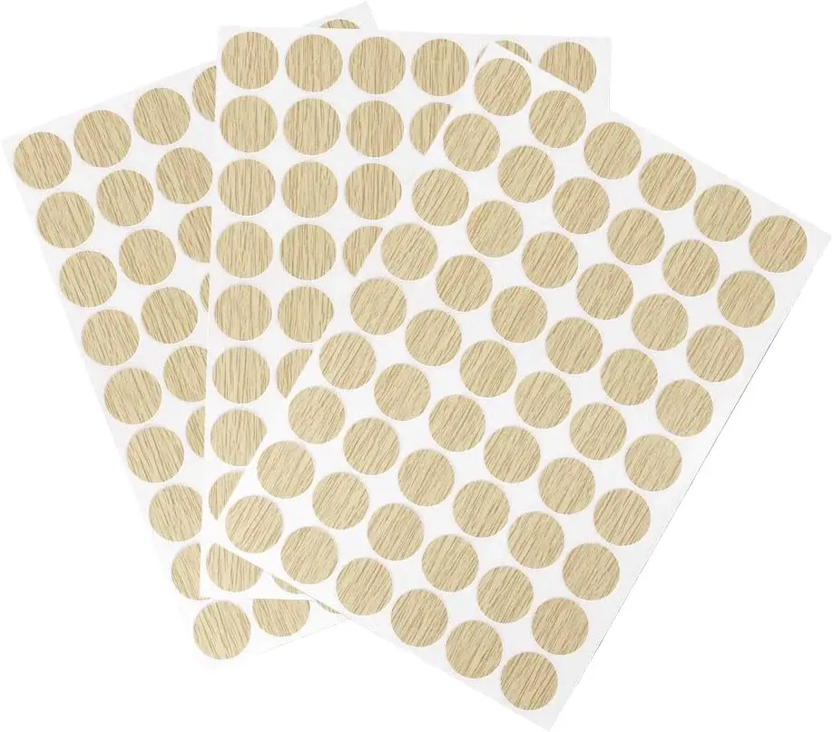 Screw Hole Covers Stickers Textured Plastic Self Adhesive Stickers for Wood Furniture Cabinet Shelve Plate 21mm Dia 162pcs in 3S
Screw Hole Covers Stickers Textured Plastic Self Adhesive Stickers for Wood Furniture Cabinet Shelve Plate 21mm Dia 162pcs in 3S