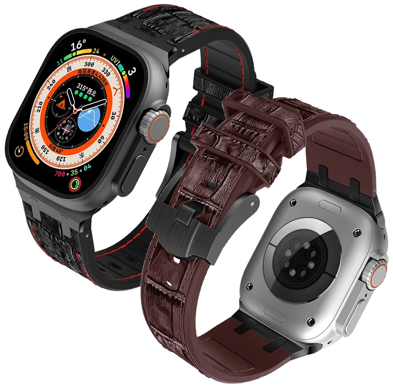 Новый резиновый ремешок для Apple Watch Ultra 2 49 мм серия 9 8 7 45 мм мягкий спортивный ремешок для iWatch 6 5 4 SE 44 мм 42 мм силиконовый браслет
Новый резиновый ремешок для Apple Watch Ultra 2 49 мм серия 9 8 7 45 мм мягкий спортивный ремешок для iWatch 6 5 4 SE 44 мм 42 мм силиконовый браслет