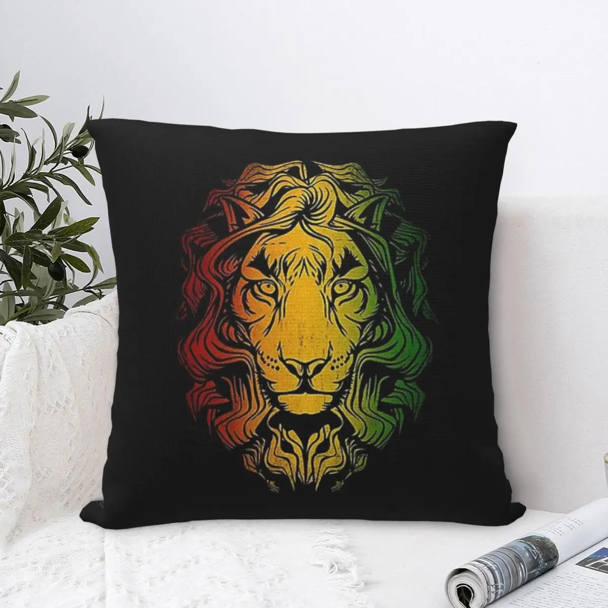 Rasta Lion Stripe Square Pillowcase Polyester Pillow Cover Cushion Zip Decorative Comfort Throw Pillow For Home Living Room
Rasta Lion Stripe Square Pillowcase Polyester Pillow Cover Cushion Zip Decorative Comfort Throw Pillow For Home Living Room