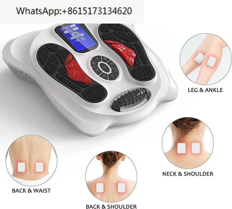 

Overseas Stock Factory Vibrating Foot Massager Infrared Electric Circulation Machine for EMS TENS Muscle Stimulation