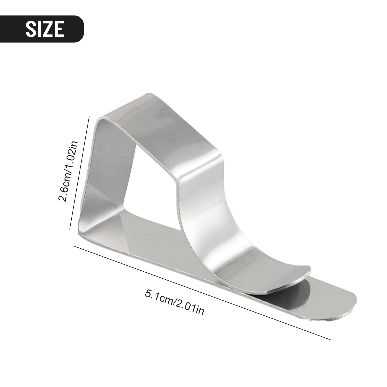 New Useful Tablecloth Clip Silver Stainless Steel Tablecloth Clamps Holder Clip 5.1*2.6*1.3cm 8* 8pcs Replacement
New Useful Tablecloth Clip Silver Stainless Steel Tablecloth Clamps Holder Clip 5.1*2.6*1.3cm 8* 8pcs Replacement