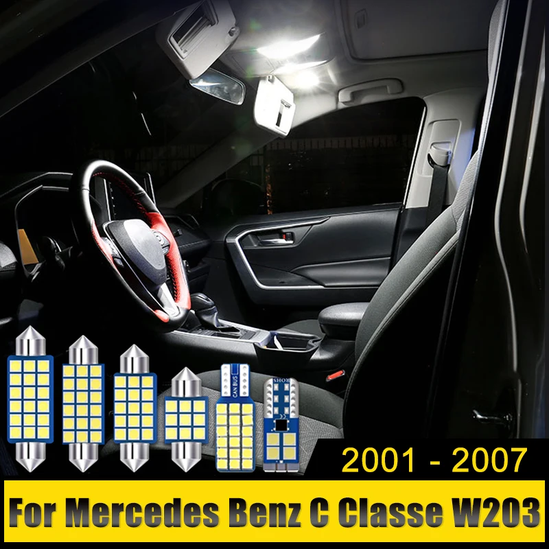 For Mercedes Benz C Classe W203 2001-2003 2004 2005 2006 2007 11PCS Car Reading Lights Vanity Mirror Glove Box Lamps Trunk Bulbs
For Mercedes Benz C Classe W203 2001-2003 2004 2005 2006 2007 11PCS Car Reading Lights Vanity Mirror Glove Box Lamps Trunk Bulbs