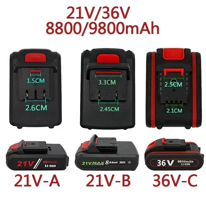 New 21V 36v 9800mah Electric drill tool rechargeable lithium battery electric screw driver electric drill Li-ion battery
New 21V 36v 9800mah Electric drill tool rechargeable lithium battery electric screw driver electric drill Li-ion battery