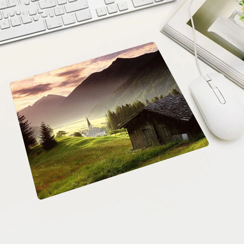 

Mouse Pad Small size Hot Sell MousePads Anti-slip Natural Rubber Art Beautiful Nature Scenery Home Office Decoration Mouse Mat