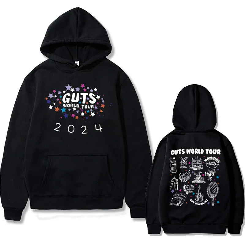 Vampire Guts 2024 World Tour Concert Double Sided Print Hoodie Male Vintage Hip Hop Pullover Men Women Fashion Oversized Hoodies
Vampire Guts 2024 World Tour Concert Double Sided Print Hoodie Male Vintage Hip Hop Pullover Men Women Fashion Oversized Hoodies