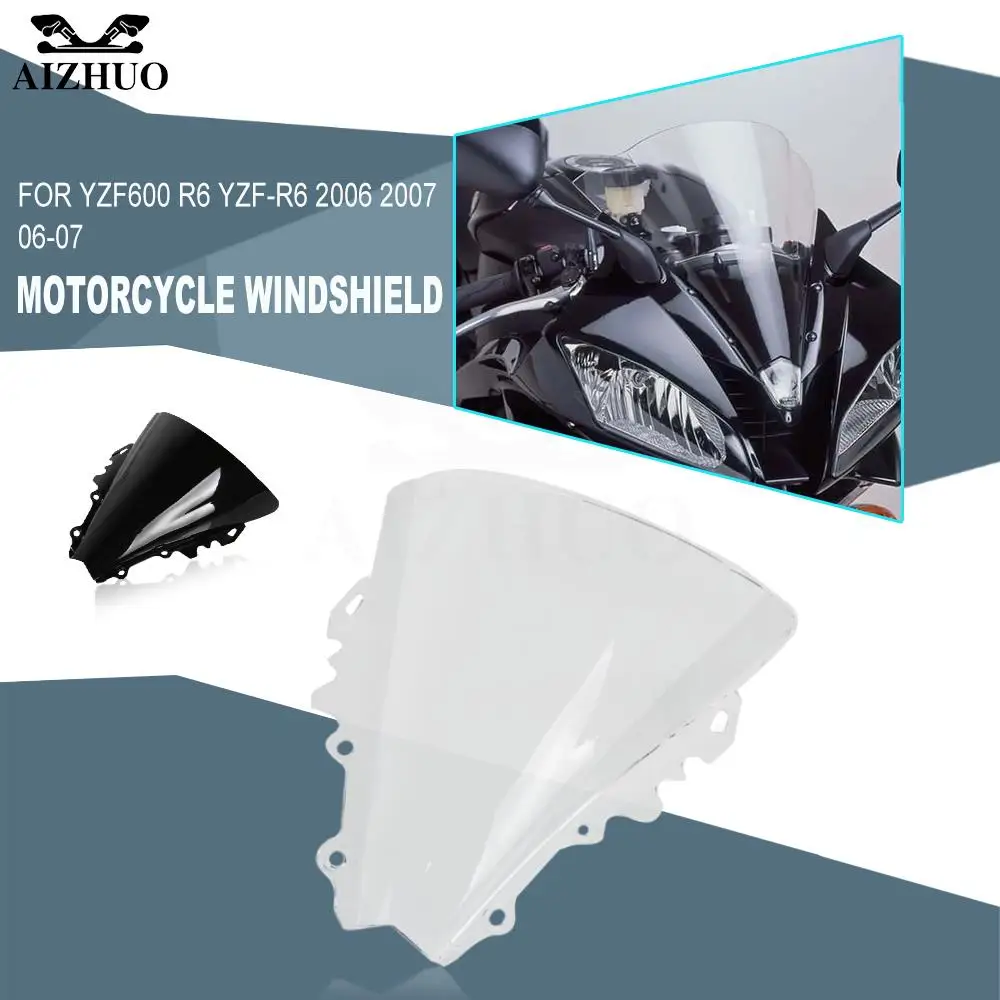 YZF-600 YZF-R6 Spoiler Windscreen Visor Windshield For Yamaha YZF600 R6 YZFR6 2006 2007 Motorcycle Air Wind Deflector YZF 600
YZF-600 YZF-R6 Spoiler Windscreen Visor Windshield For Yamaha YZF600 R6 YZFR6 2006 2007 Motorcycle Air Wind Deflector YZF 600
