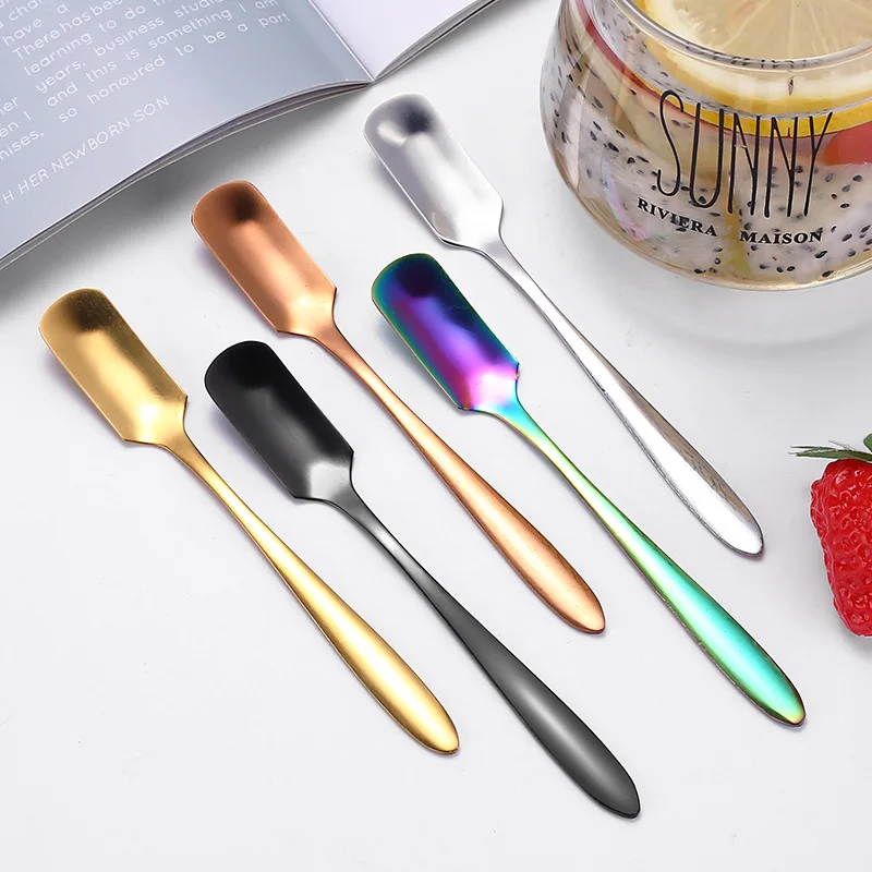 304 Stainless Steel Square Head Ice Cream Spoon Small Coffee Stri Spoon Hotel Restaurant Dessert Cake Spoon Kitchen Accessorie
304 Stainless Steel Square Head Ice Cream Spoon Small Coffee Stri Spoon Hotel Restaurant Dessert Cake Spoon Kitchen Accessorie