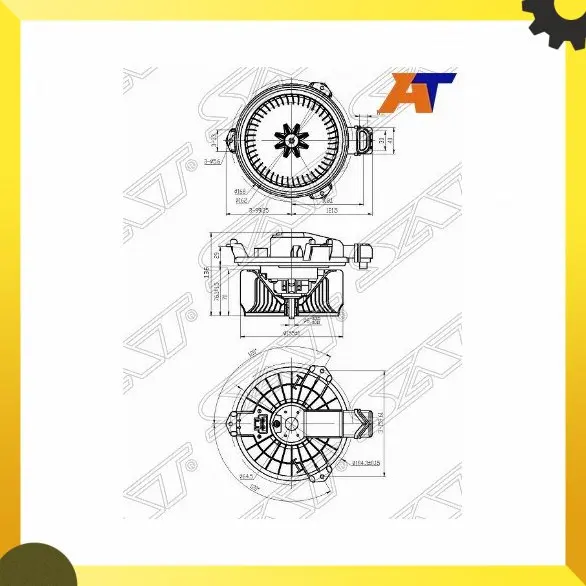 Мотор отопителя салона TOYOTA RAV4 ##A3# 05-13/RAV4 ##A4# 13-/COROLLA ##E15# 06-(LHD) SAT ST-87103-42090 | Автомобили