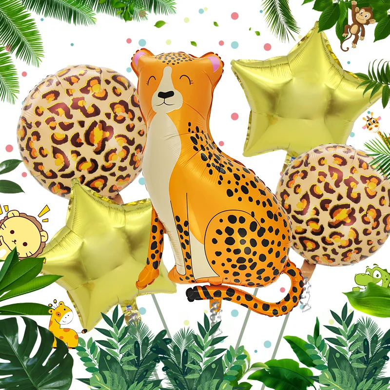 5pcs/set Animal Foil Balloons Lion Monkey Helium Globos Jungle Safari Birthday Party Decorations Kids toys Forest Party Supplies
5pcs/set Animal Foil Balloons Lion Monkey Helium Globos Jungle Safari Birthday Party Decorations Kids toys Forest Party Supplies