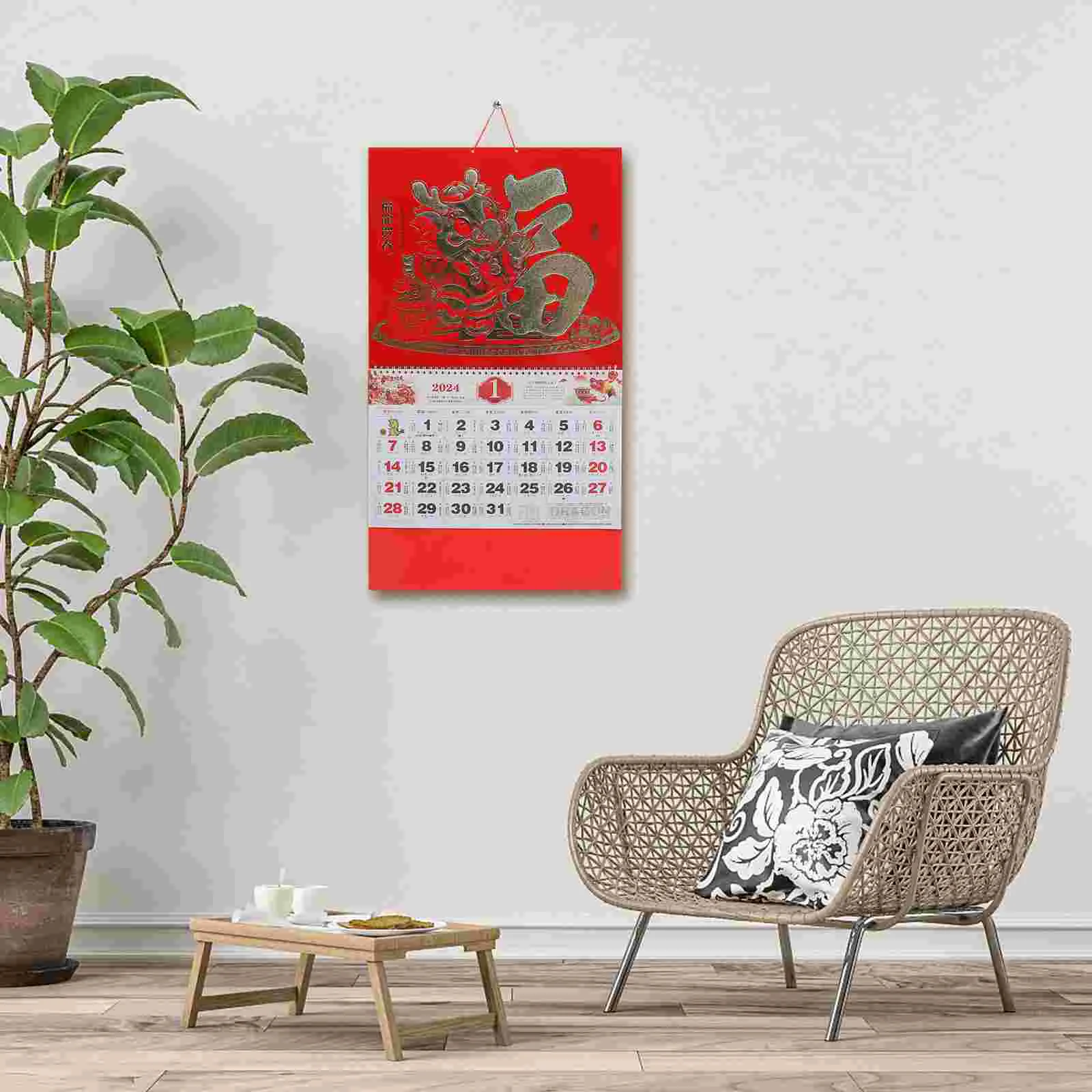 China Decorative Hanging Calendar Year of Dragon Wall Calendar Chinese Style Calendar Lunar Calendar Hanging Calendar
China Decorative Hanging Calendar Year of Dragon Wall Calendar Chinese Style Calendar Lunar Calendar Hanging Calendar