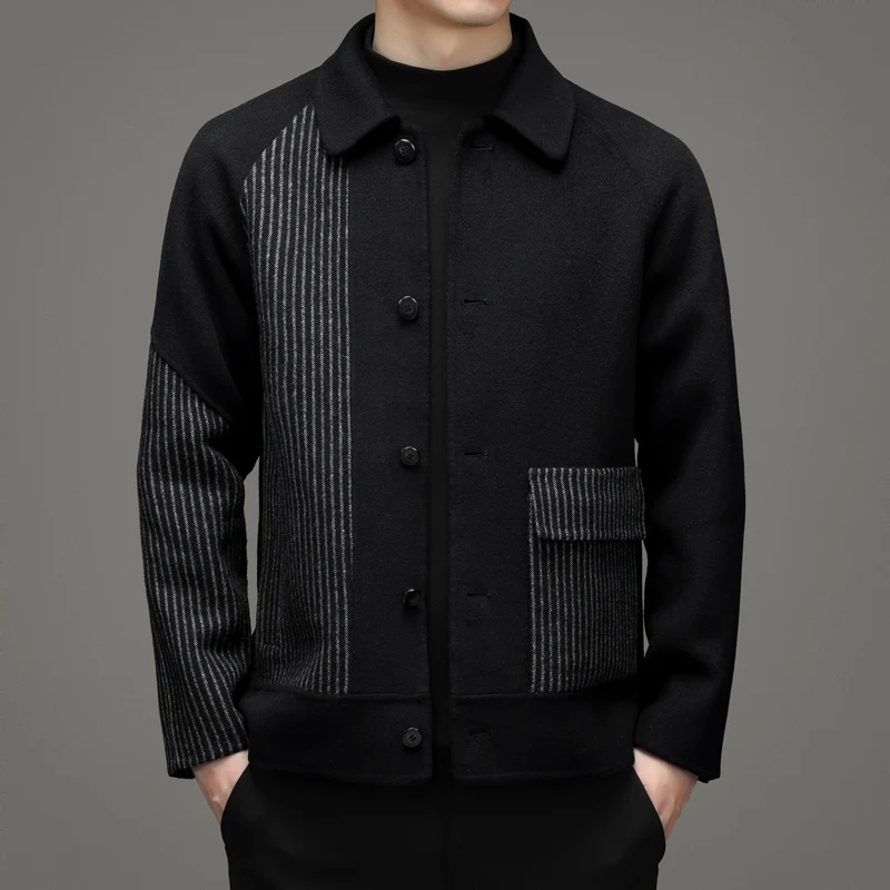 2022 Designer Brand Korean Autumn Winter New Coat Men Fashion Leisure Business Jacket Men's Striped Woollen Overcoat B330
2022 Designer Brand Korean Autumn Winter New Coat Men Fashion Leisure Business Jacket Men's Striped Woollen Overcoat B330