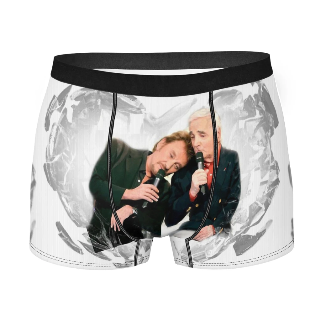 Charles Aznavour Johnny Hallyday Rock and roll in France Underpants Breathbale Panties Man Underwear Print Shorts Boxer Briefs
Charles Aznavour Johnny Hallyday Rock and roll in France Underpants Breathbale Panties Man Underwear Print Shorts Boxer Briefs