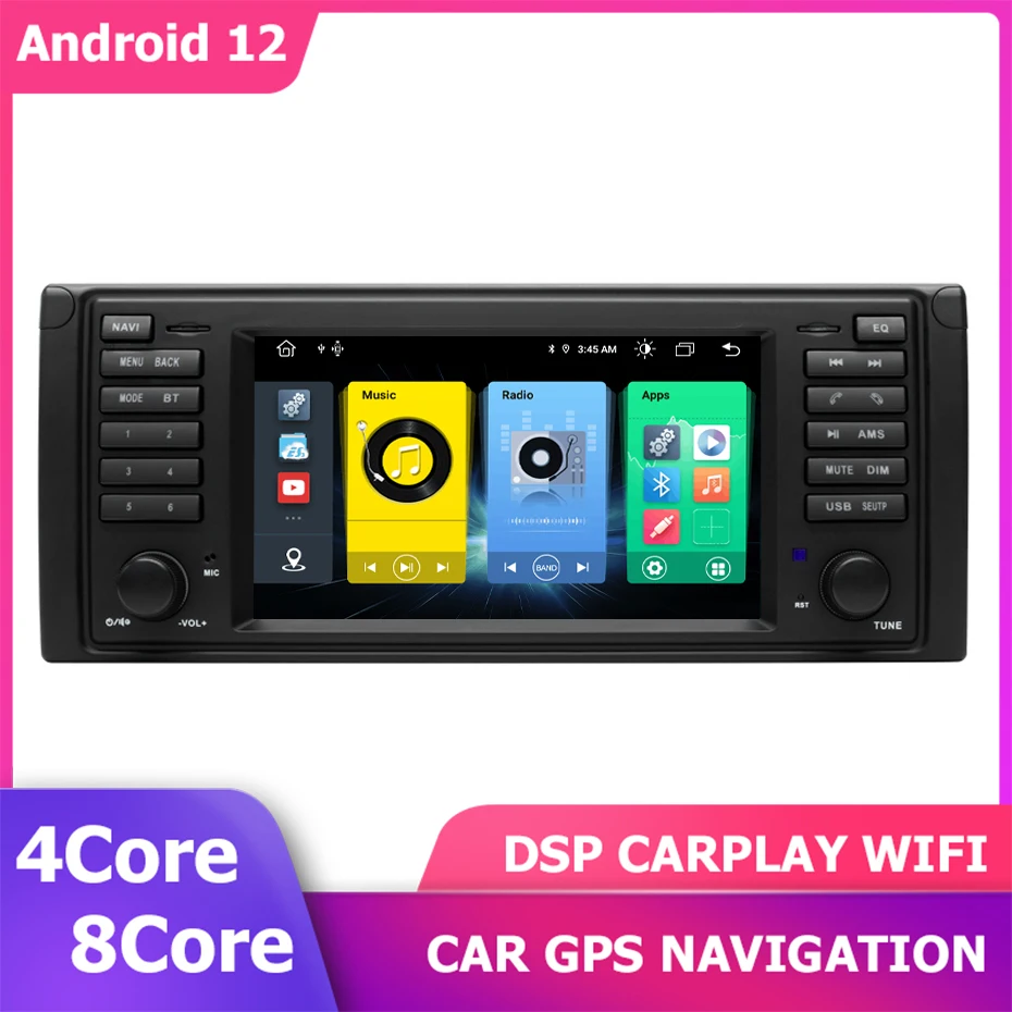 

7'' Android 12 Car GPS Player For BMW E53 E39 M5 X5 Multimedia Navigation Radio Stereo Audio Head Unit 6+128GB DSP CARPLAY Wifi