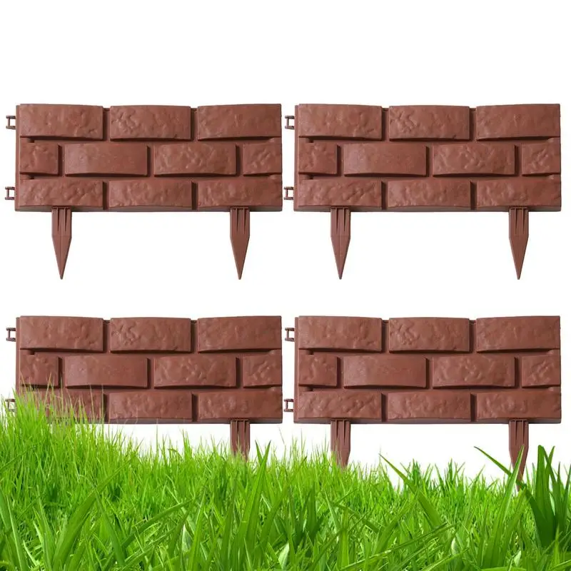 4pcs Decorative Garden Fence Border Preservative Plastic Garden Fence Border Decorative Edging Borders Garden Accessories
4pcs Decorative Garden Fence Border Preservative Plastic Garden Fence Border Decorative Edging Borders Garden Accessories