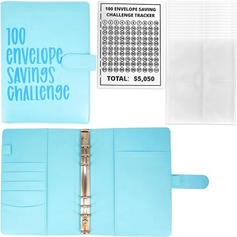 100 Envelope Savings Challenge Binder, New Budget Binder Money Saving Wallet,Challenge Money Saving Book
100 Envelope Savings Challenge Binder, New Budget Binder Money Saving Wallet,Challenge Money Saving Book