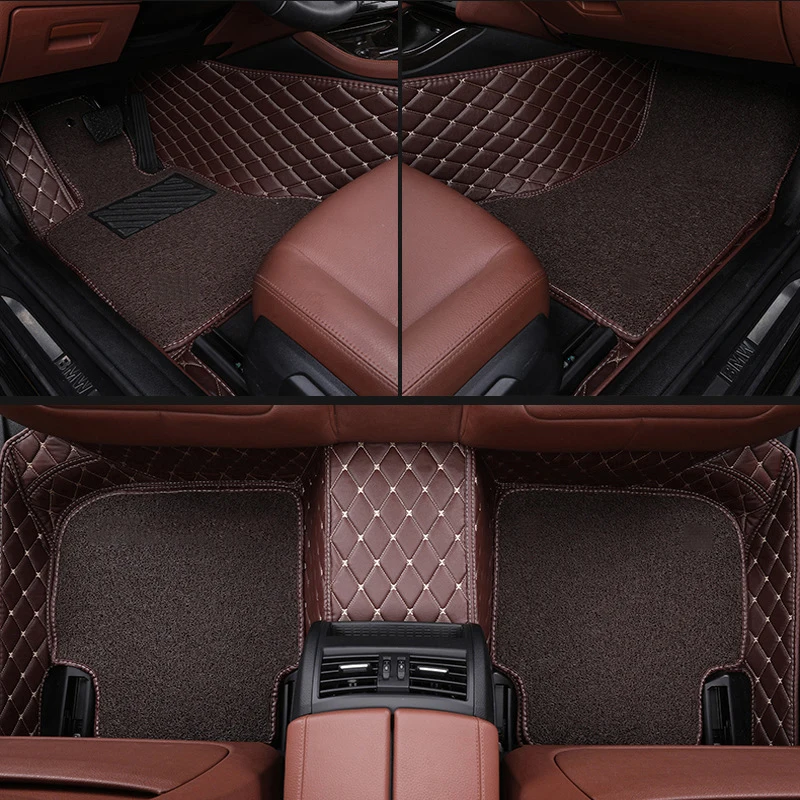 

Custom Leather Car Mats For Land Rover All Models Rover Range Evoque Sport Freelander 1 2 Accessories Automotive Carpet