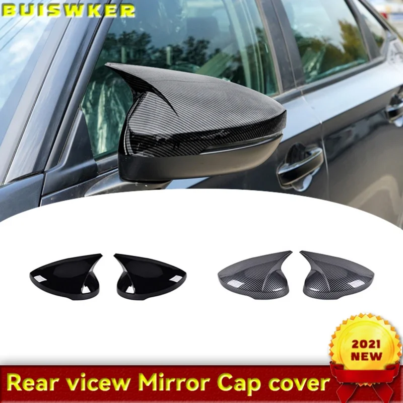 

Horn Shape ABS Carbon Fiber Style Rear View Side Mirror Cover Rearview Caps For Honda For Civic 11th 2022