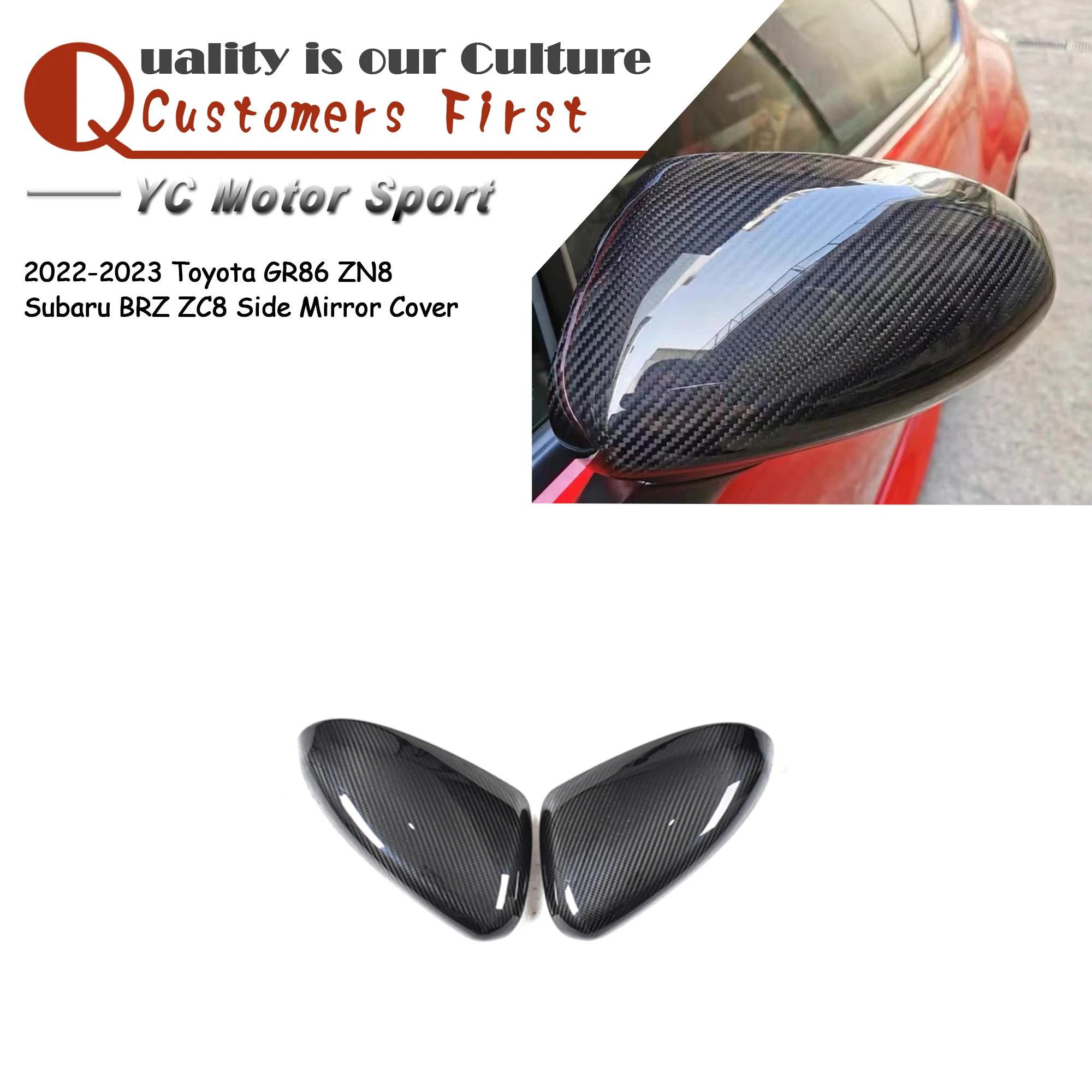 In Stock Car Accessories Dry Carbon Fiber GR86 Side Mirror Cover Fit For 2022-2023 Toyota GR86 ZN8 Subaru BRZ ZC8 Mirror
In Stock Car Accessories Dry Carbon Fiber GR86 Side Mirror Cover Fit For 2022-2023 Toyota GR86 ZN8 Subaru BRZ ZC8 Mirror
