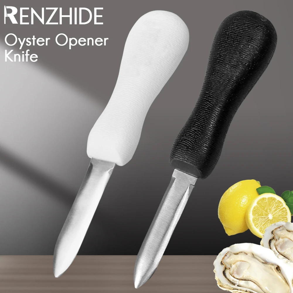 

RZD Oyster Knife Set Stainless Steel Plastic Handle Oyster Opener Shucking Knives Seafood Shucker Tool Accessory Set