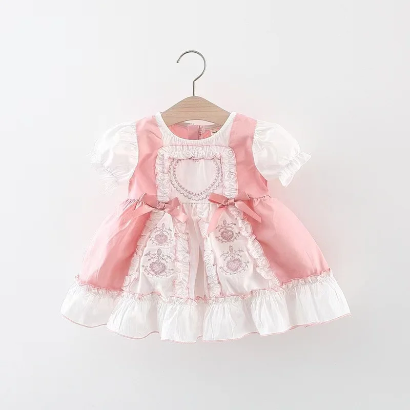 

Girls Dresses Summer 2024 Children Lolita Dress For Baby 6M To 4 Years Costume Kids Princess Party Dress Girl Birthday Clothes