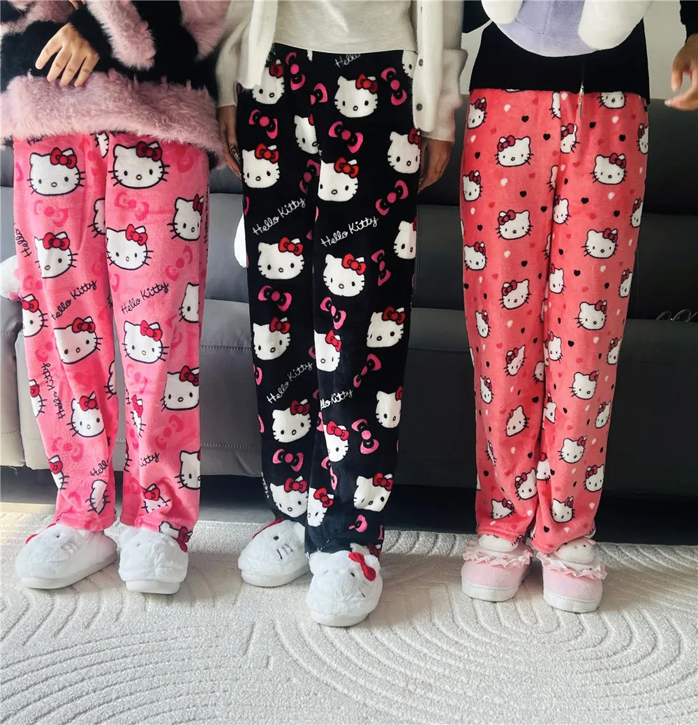 Kawaii Sanrio Cartoon Anime Pajama Pants Hello Kitty Kuromi Plush Pajama Pants Home Casual Fashion Pants Girls' Clothing Gift
Kawaii Sanrio Cartoon Anime Pajama Pants Hello Kitty Kuromi Plush Pajama Pants Home Casual Fashion Pants Girls' Clothing Gift