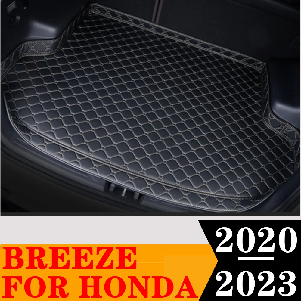 

Автомобильный коврик для багажника Sinjayer, водонепроницаемые автозапчасти, коврики для багажника, высокая боковая подкладка для груза, подкладка для HONDA BREEZE 2020 2021-2023