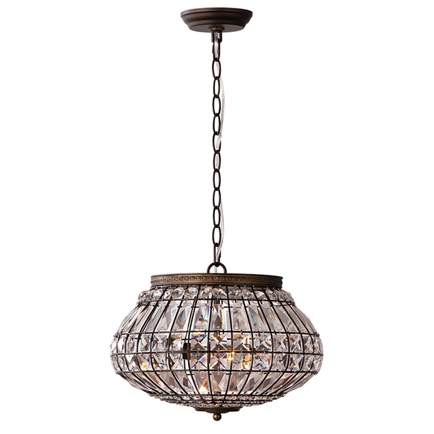 American vintage crystal lantern pendant lights coffee oval bedroom lamps dining room living room decoration hanging lights
American vintage crystal lantern pendant lights coffee oval bedroom lamps dining room living room decoration hanging lights