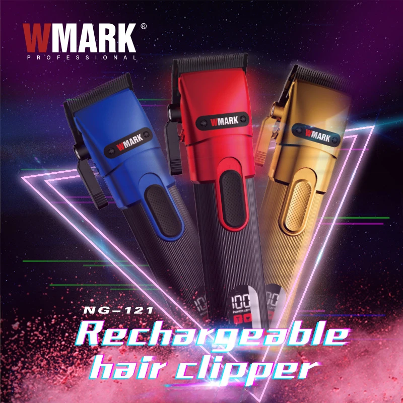 

NEW Professional Hair Trimmer for Men! WMARK NG-121 7000RPM/6500 RPM Hair Clipper Rechargeable Clipper with LED Display