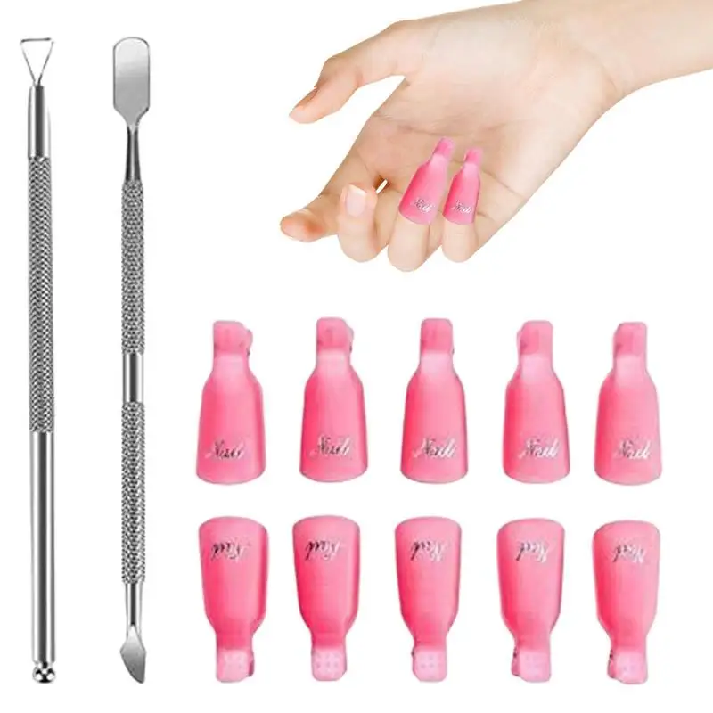 Reusable Nail Polish Remover Clips Set Gel Remover Gel Manicure Soaker Caps Wraps Accessories Tools For Home Salon 
Reusable Nail Polish Remover Clips Set Gel Remover Gel Manicure Soaker Caps Wraps Accessories Tools For Home Salon
