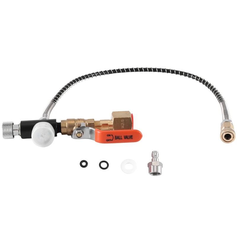 Charging Valve Connector, Carbon Dioxide Inflation Connector M11X1 Thread Quick Connect Adapter
Charging Valve Connector, Carbon Dioxide Inflation Connector M11X1 Thread Quick Connect Adapter