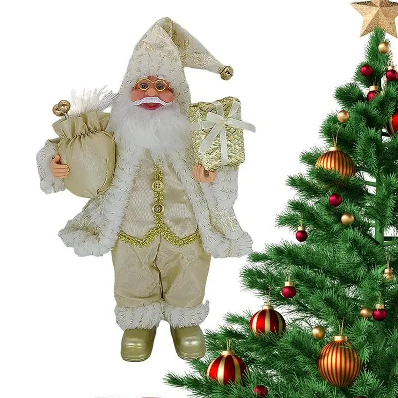 Santa Claus Figurines Winter Festive Desktop Decoration Collectible Figurines Christmas Standing Plush Doll perfect gift
Santa Claus Figurines Winter Festive Desktop Decoration Collectible Figurines Christmas Standing Plush Doll perfect gift