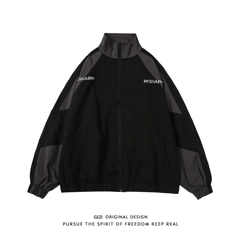 2023 Hip Hop Varsity Jacket Men High Street Patchwork Color Black Windbreaker Coats Women Autumn Thin Fashion College Jackets
2023 Hip Hop Varsity Jacket Men High Street Patchwork Color Black Windbreaker Coats Women Autumn Thin Fashion College Jackets