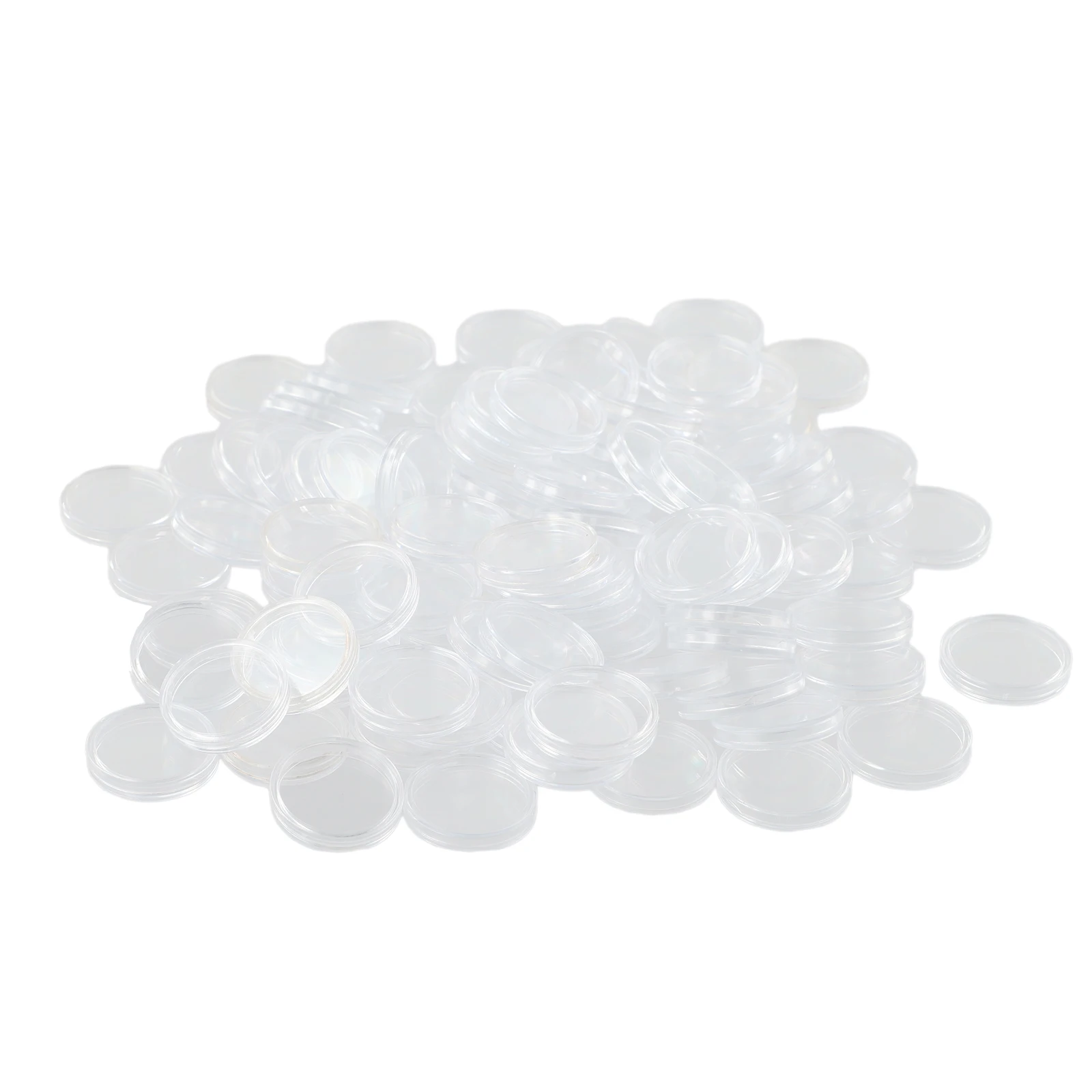 100Pcs 26mm Clear Round Coin Capsules Money /Pence Storage Capsule Coin Holder Home Garden Supplies Height: 5mm High Quality
100Pcs 26mm Clear Round Coin Capsules Money /Pence Storage Capsule Coin Holder Home Garden Supplies Height: 5mm High Quality