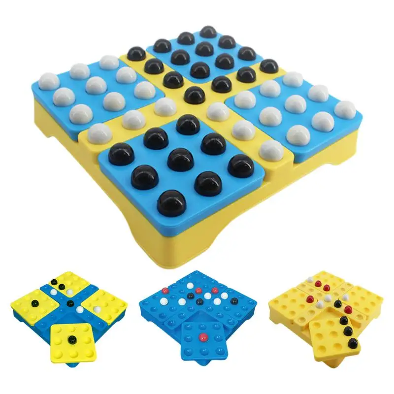 Rotatable Weiqi Chess Board Logic Thinking Training Children Educational Toys Wisdom Pentago Game With Black And White Beads
Rotatable Weiqi Chess Board Logic Thinking Training Children Educational Toys Wisdom Pentago Game With Black And White Beads