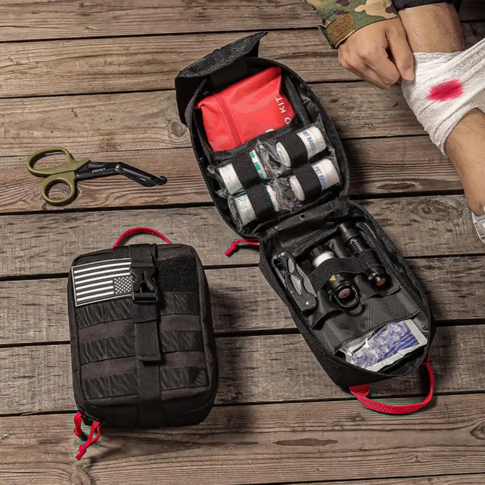

Outdoor First Aid Kit Tactical Molle Bag Military EDC Waist Pack Hunting Camping Climbing Emergency Survival Bag