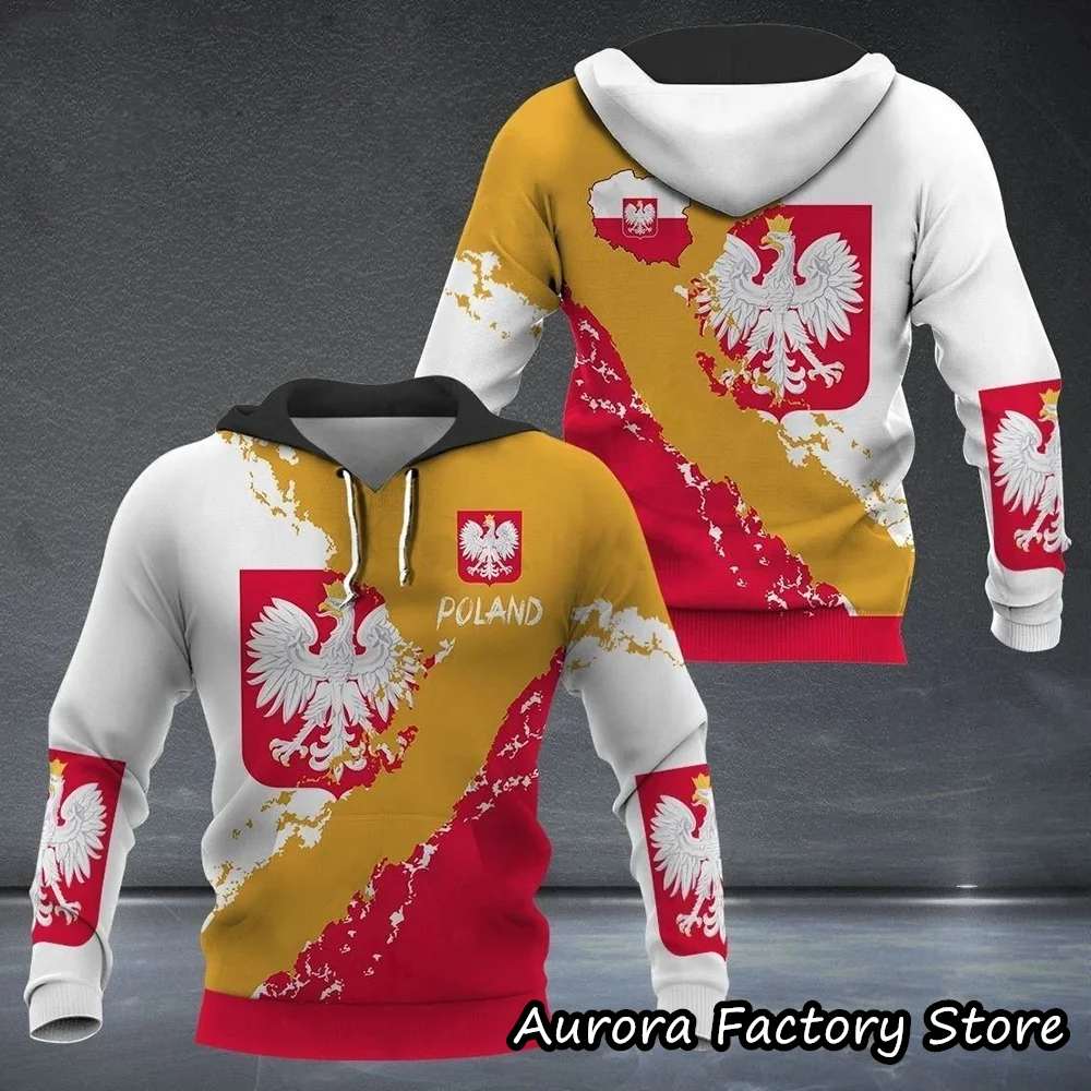 New Spring Autumn Men's Poland Flag Print Hoodie Fashion Clothing Casual Hooded Tops Oversized Streetwear Male Coat With Hat
New Spring Autumn Men's Poland Flag Print Hoodie Fashion Clothing Casual Hooded Tops Oversized Streetwear Male Coat With Hat