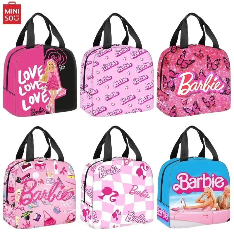 Miniso Anime Barbie Series Cute Fashion Insulation Bag Kawaii Portable Large Capacity Lunch Box Bag Student Bento Bag Kids Gifts
Miniso Anime Barbie Series Cute Fashion Insulation Bag Kawaii Portable Large Capacity Lunch Box Bag Student Bento Bag Kids Gifts