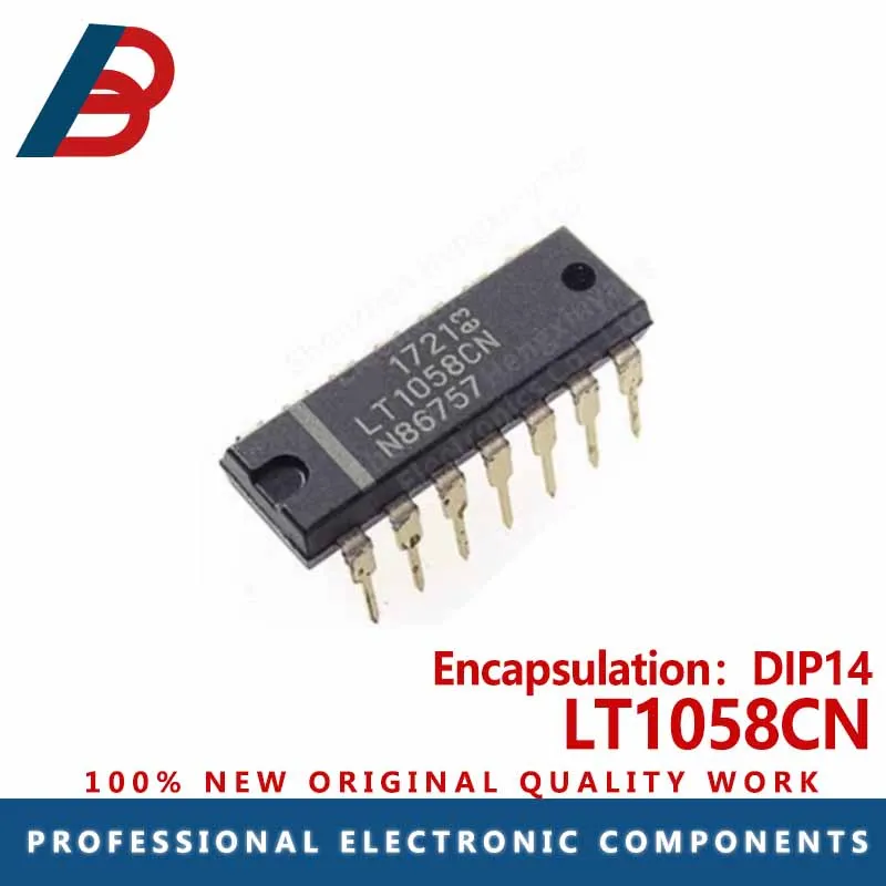 

5pcs The LT1058CN is directly inserted into the DIP14 precision high-speed quad-op amplifier chip