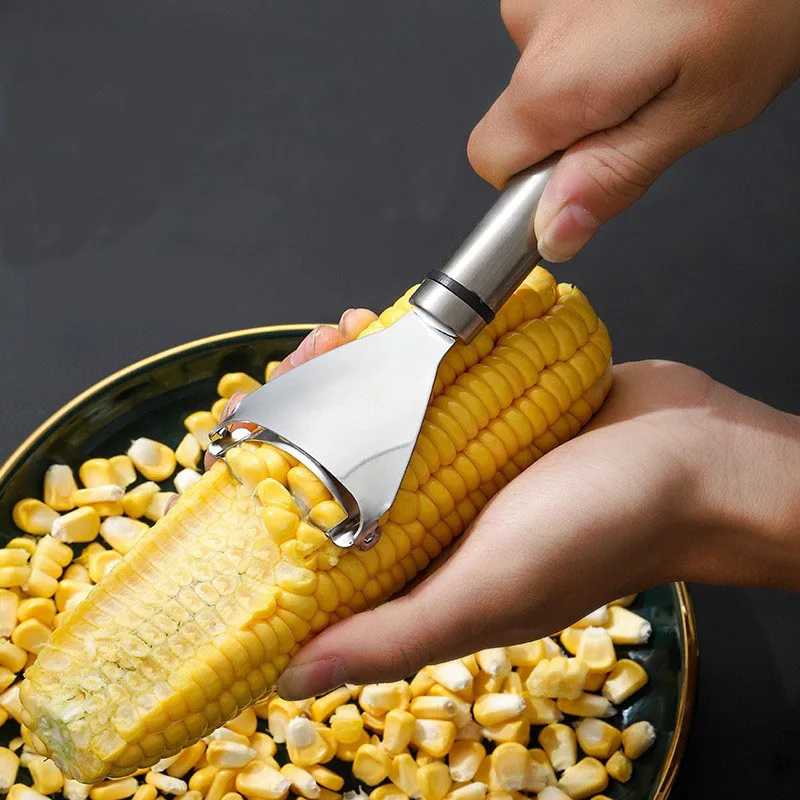 

Молотилка для кукурузы из нержавеющей стали, Стриппер для кукурузы, Овощечистка, Очищение початков, Обмолот, Стробировочный нож, Инструменты для овощей