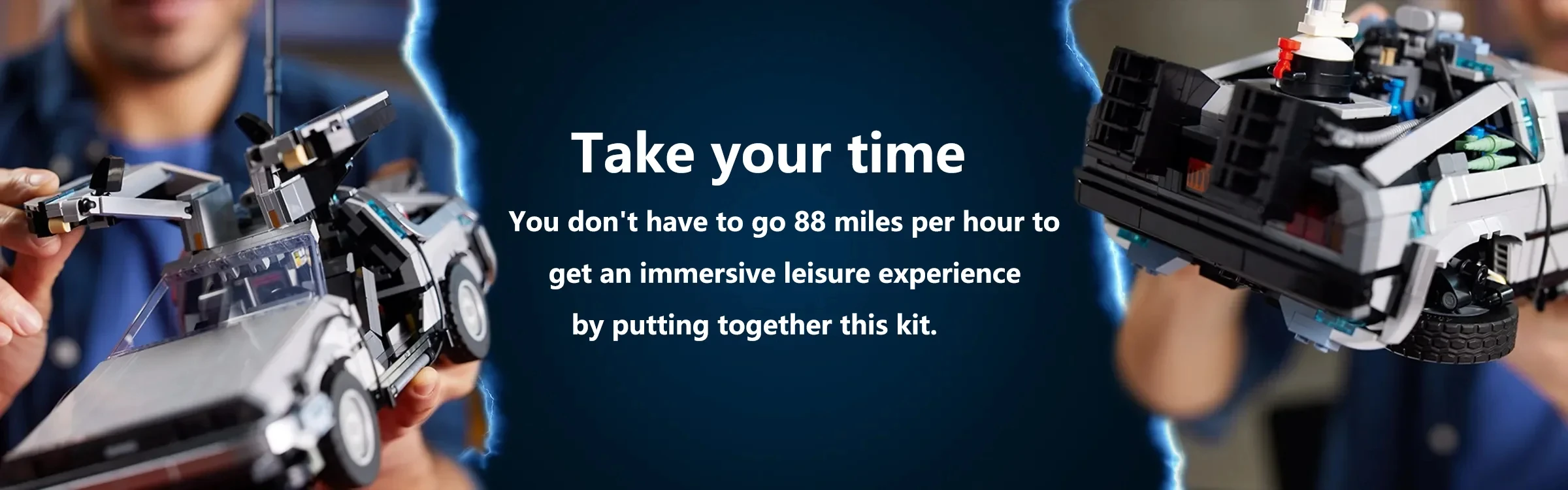 MOC Tech Experts DeLorean DMC-12 Back To The Future Car Bricks Toy MOC Tech Experts DeLorean DMC-12 Back To The Future Car Bricks Toy