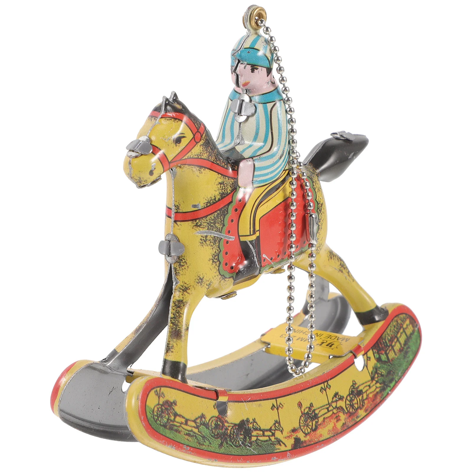 Household Metal Rocking Horse Designed Ornament Iron Craft Wind Up Horse for Coffee Shop
Household Metal Rocking Horse Designed Ornament Iron Craft Wind Up Horse for Coffee Shop